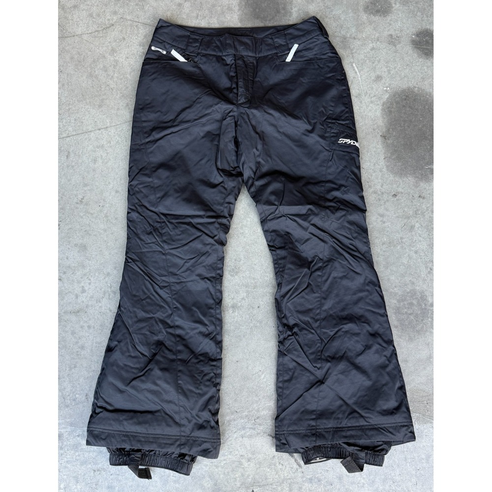 Womens Sz 10 SPYDER Snow Pants‎ Black Snowboarding